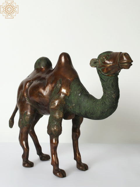 18" Decorative Brass Camel | Home Decor