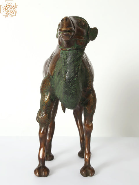 18" Decorative Brass Camel | Home Decor