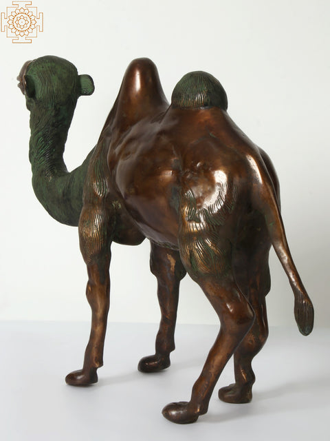 18" Decorative Brass Camel | Home Decor