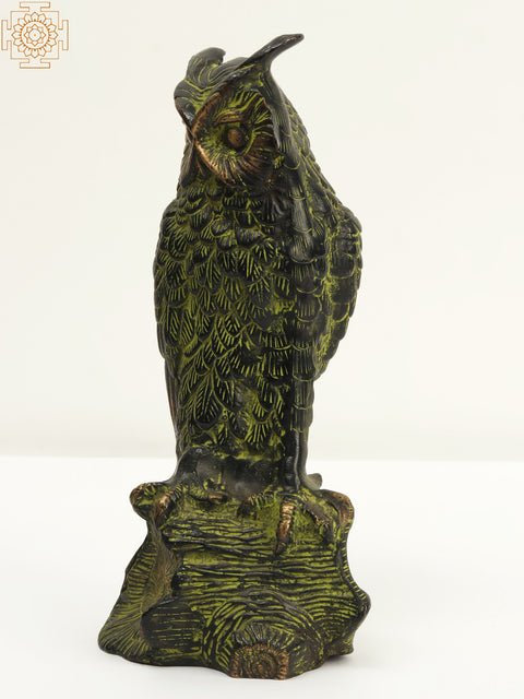 10" Brass Decorative Owl | Home Decor