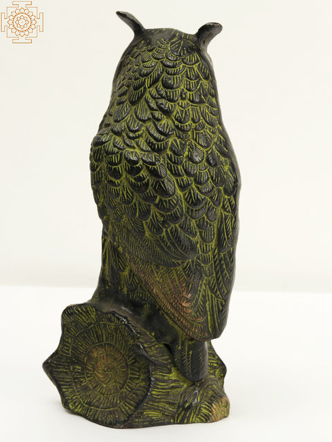 10" Brass Decorative Owl | Home Decor