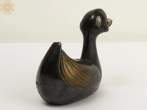 6" Small Brass Decorative Duck