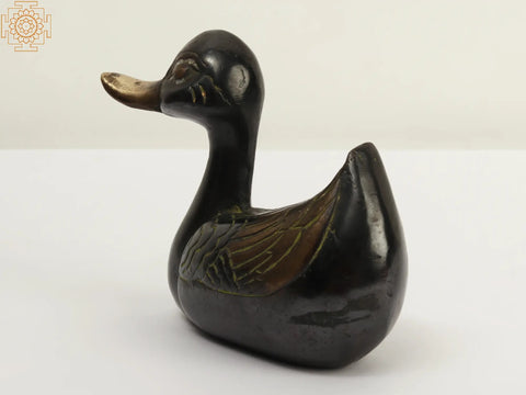 6" Small Brass Decorative Duck