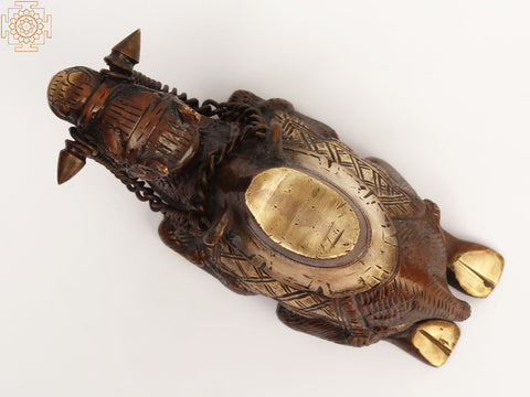 7" Brass Sitting Camel Statue | Home Decor