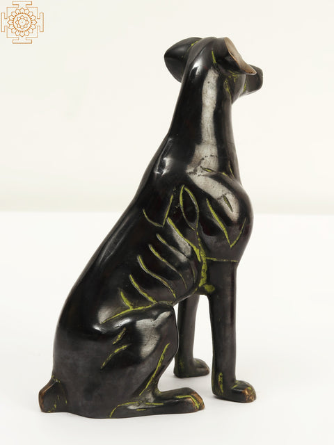 7" Brass Dog Statue | Home Decor