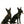 21" Pair of German Shepherd Dog Brass Statue