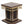18" Wooden Designer Pedestal/Chowki with Dangling Ghungroos in Brass