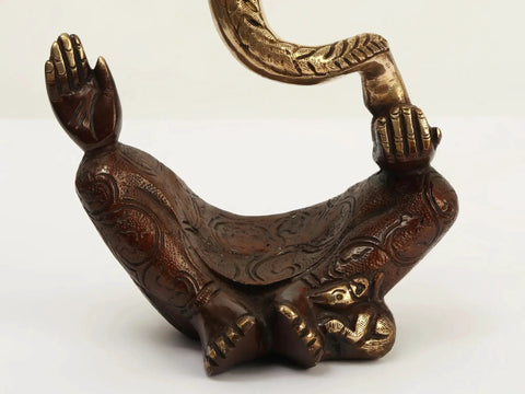 10" Brass Decorative Pagdi Ganesha | Home DŽcor