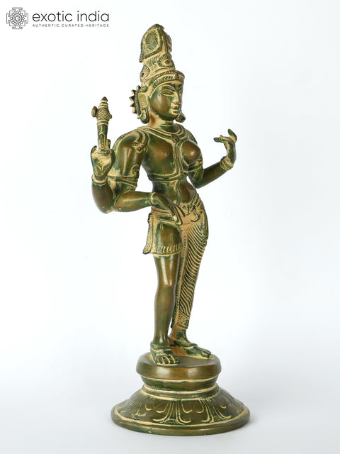 11" Ardhanarishvara (Shiva - Shakti) | Brass Statue