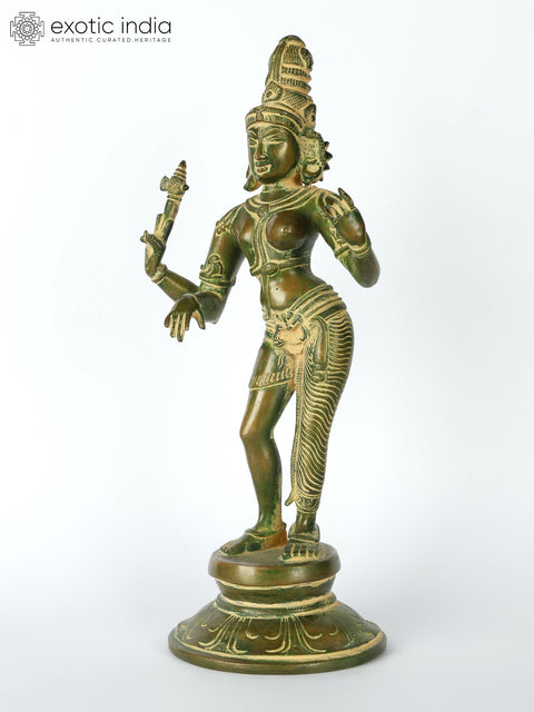 11" Ardhanarishvara (Shiva - Shakti) | Brass Statue