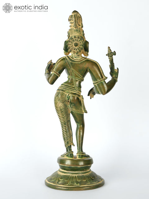 11" Ardhanarishvara (Shiva - Shakti) | Brass Statue