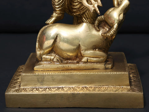 7" Brass Goddess Mahishasuramardini Durga Sculpture