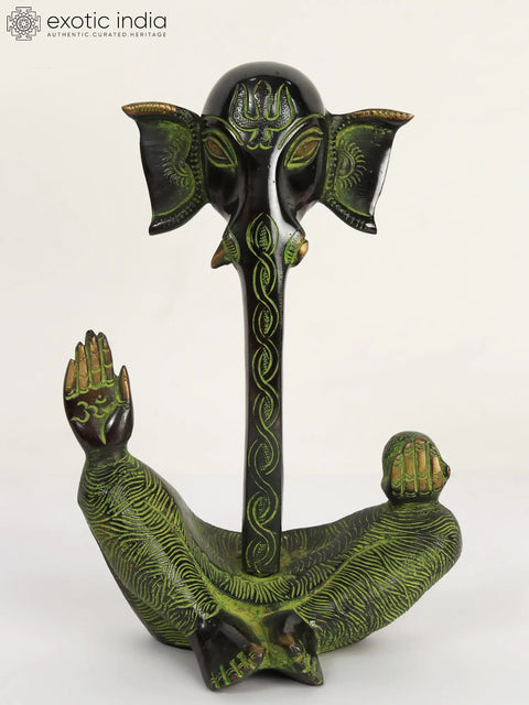 9" Brass Stylish Ganesha