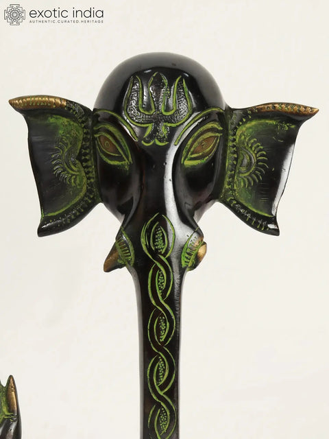 9" Brass Stylish Ganesha