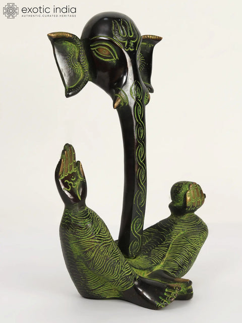 9" Brass Stylish Ganesha