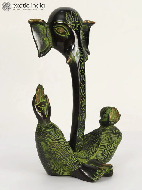 9" Brass Stylish Ganesha