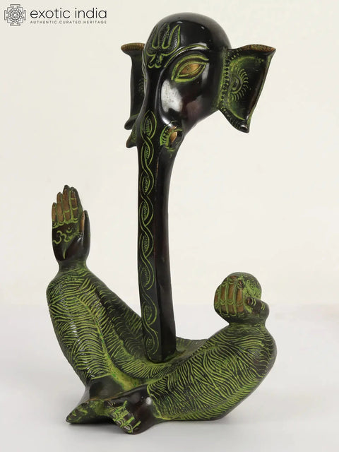 9" Brass Stylish Ganesha