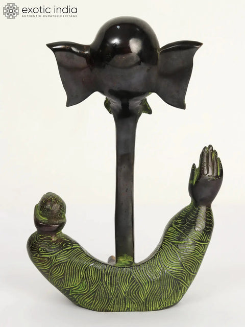 9" Brass Stylish Ganesha