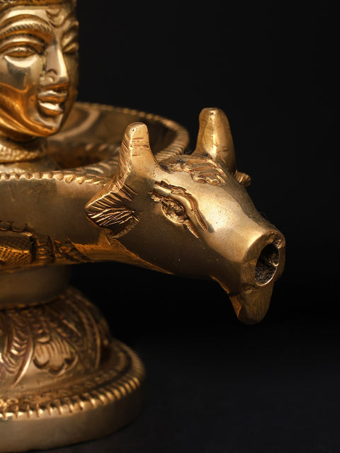 4" Small Brass Shivalinga Idol with Sheshnag | Made in India