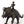 10" Tribal Rider on Animal Brass Statue | Home Decor