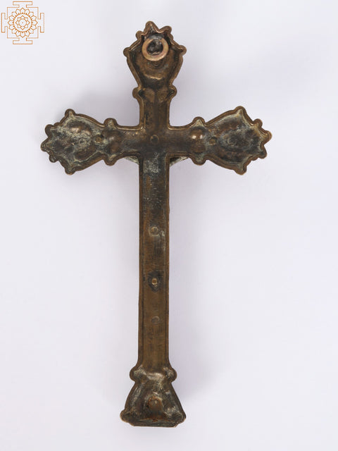 7" Brass Crucifix | Jesus Christ on Cross