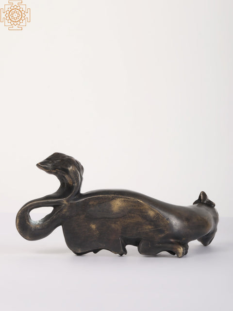 10" Dinosaur | Animal Figurine in Brass