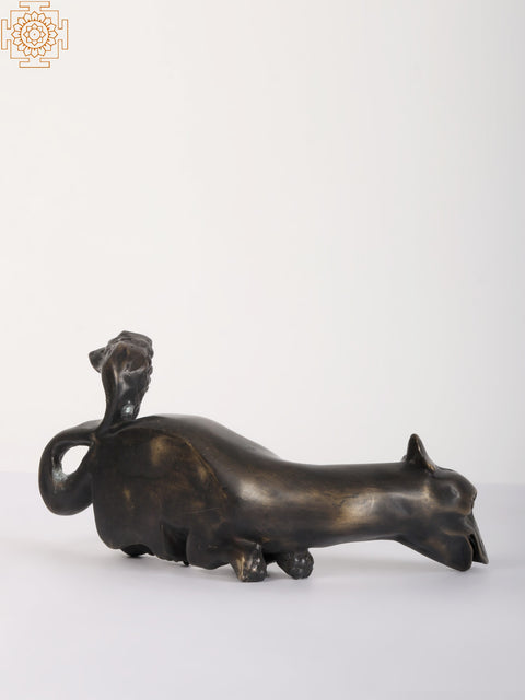 10" Dinosaur | Animal Figurine in Brass