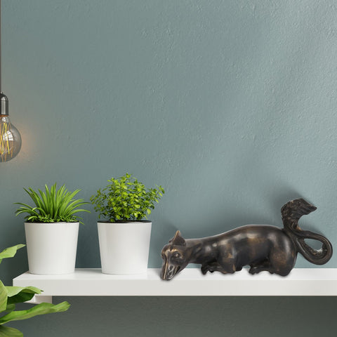 10" Dinosaur | Animal Figurine in Brass