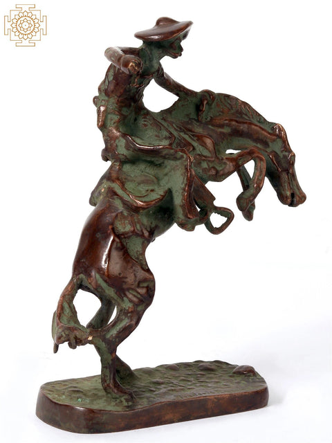 8" Brass the Bronco Buster | Home Decor