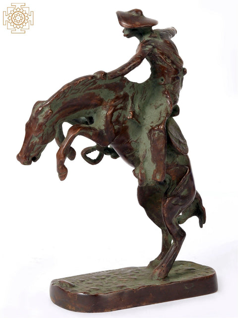 8" Brass the Bronco Buster | Home Decor