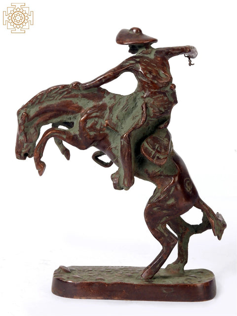 8" Brass the Bronco Buster | Home Decor