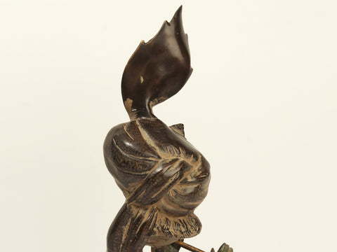 21" Modern Krishna Brass Idol Playing Flute