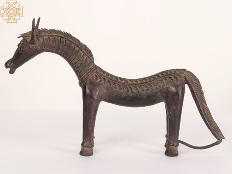 14" Stylized Tribal Horse | Decorative Showpiece | Home Decor