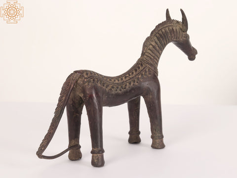 14" Stylized Tribal Horse | Decorative Showpiece | Home Decor