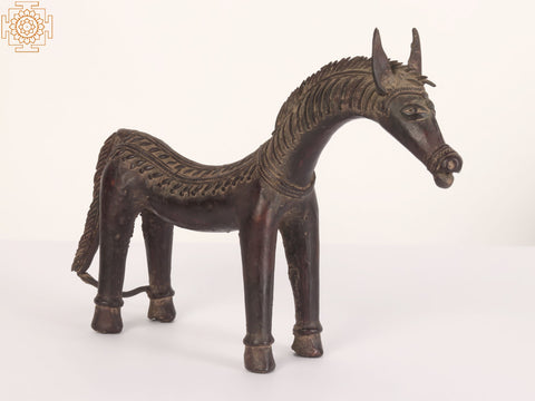 14" Stylized Tribal Horse | Decorative Showpiece | Home Decor
