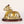 5" Small Decorated Nandi Statue in Brass- Vahana of Lord Shiva