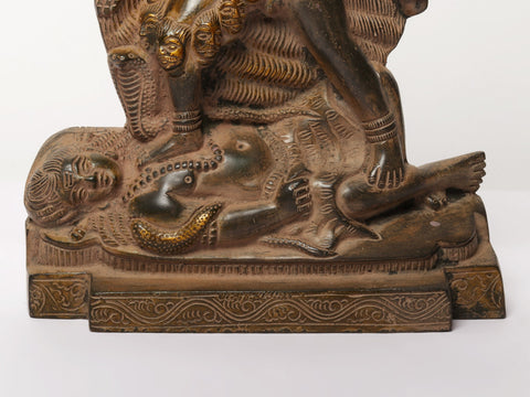 10" Goddess Kali Statue in Brass