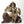 11" Eighteen Armed Goddess Durga Brass Statue Seated on Lion