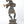 11" Brass Lord Krishna Idol Playing Flute on Pedestal