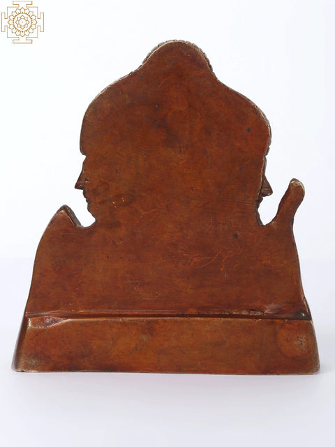 4" Small Trimurti Brass Statue (Brahma, Vishnu and Mahesha)