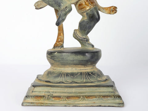 12" Dancing Ganesha Brass Statue