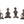 4" Small Tribal Male Musicians in Brass | Set of Four