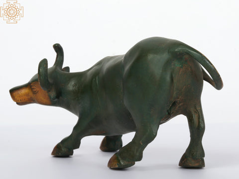 8" Brass Decorative Bull | Home Decor