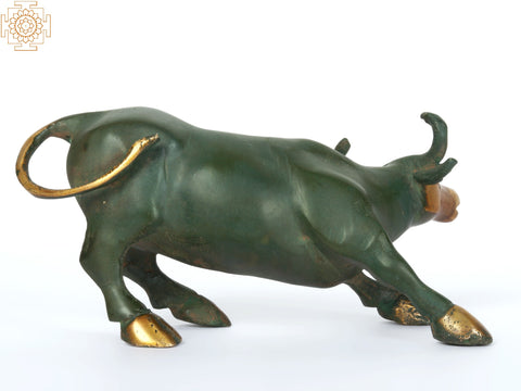 8" Brass Decorative Bull | Home Decor