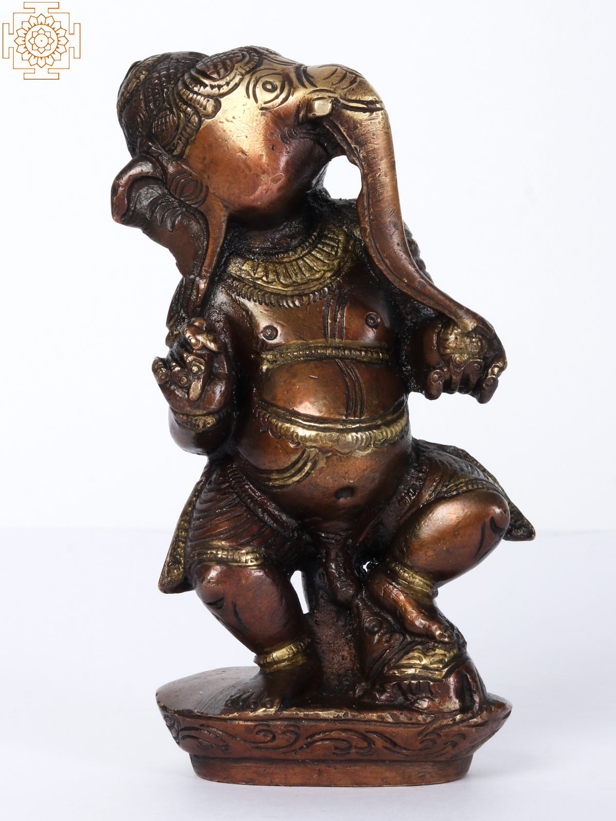 5" Small Ganesh Brass Statue for Pooja