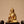 12" Brass Buddha Statue with Wooden Candle Stand