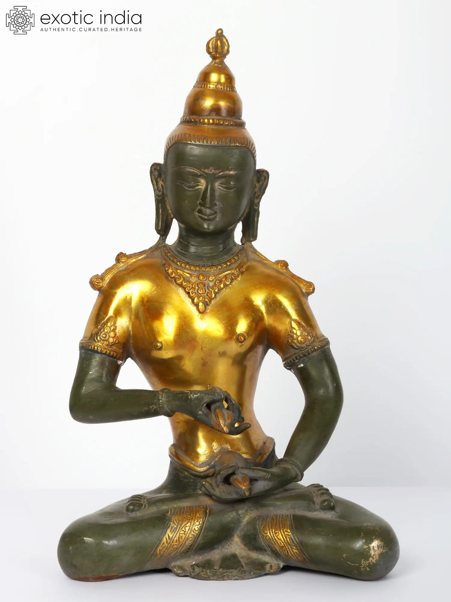 13" Vajrasattva Dorje Sempa Brass Statue for Pooja