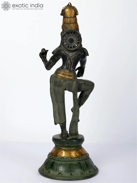 17" Dancing Apsara Brass Statue