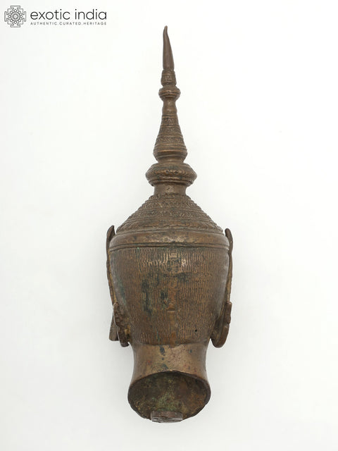 10" Thai Lady Head | Brass Home Decor