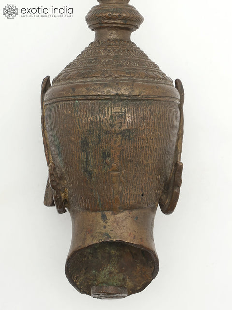 10" Thai Lady Head | Brass Home Decor